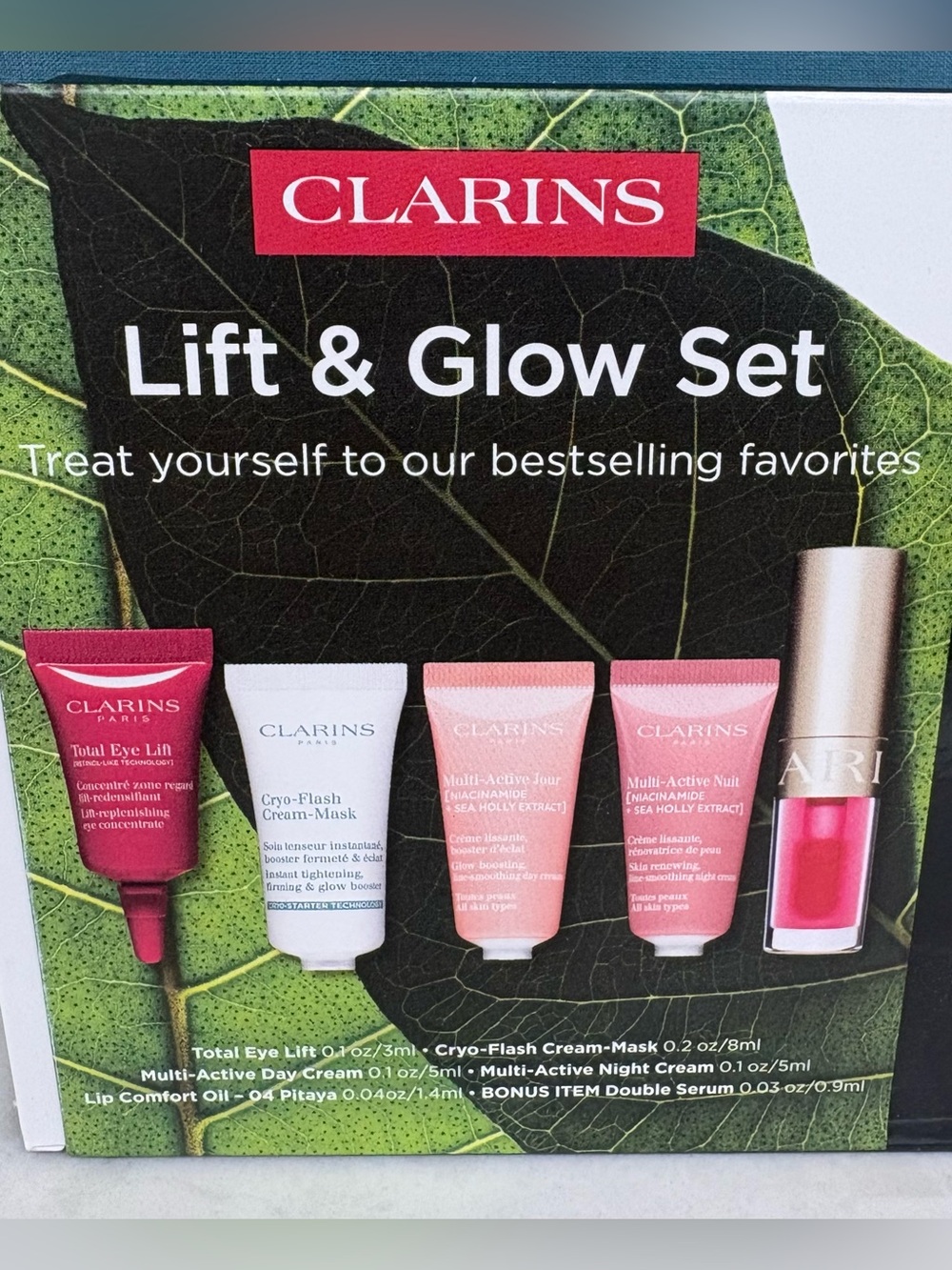 Clarins Lift & Glow Set - MSRP $55 - Picture 2 of 4